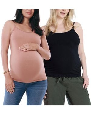 Motherhood Maternity Maternity Motherhood Clip Down Nursing Tank Top Cami - Black