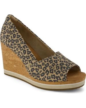 TOMS Essential Slip-on Wedge Sandals - Metallic