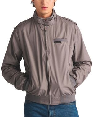 Members Only Big & Tall Classic Iconic Racer Jacket (slim Fit) - Blue