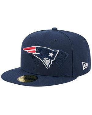KTZ Â New England Patriots Tri-hit 59fifty Fitted Hat - Blue