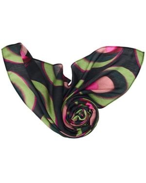 Desigual Square Printed Foulard - Black