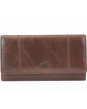 Mancini Fifth Avenue Rfid Secure Trifold Wallet - Brown