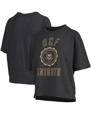 Pressbox Ucf Knights Motley Crew Bishop Waist Length Oversized Slub T-shirt - Black