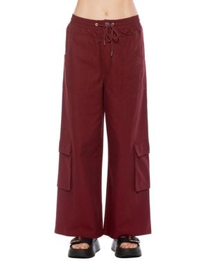 Alexia Admor Evren Drawstring Cargo Pants - Red