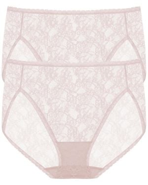 Natori Bliss Allure One Lace French Cut-2 Pack - Pink