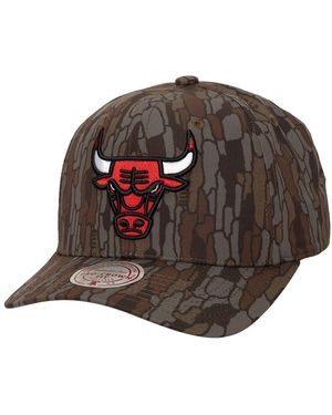 Mitchell & Ness Chicago Bulls Hidden Pro-crown Adjustable Hat - Brown