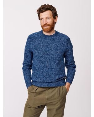 aubi Riply Twist Crew Neck Sweater - Blue