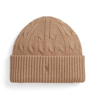 Polo Ralph Lauren Boys 6-11 Cable-knit Hat - Natural