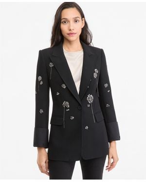 Kobi Halperin Micah Embellished Single-button Jacket - Black