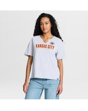 Fanatics Kansas City Chiefs Redzone Slub Boxy T-shirt - White