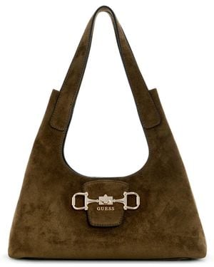 Guess Sunset Medium Hobo Handbag - Brown