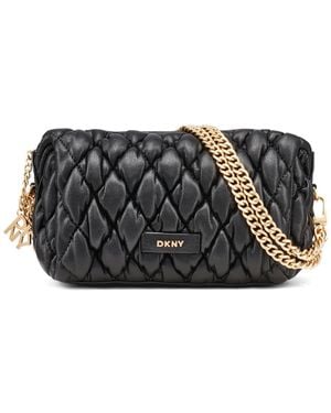 DKNY Raya Zip-top Small Shoulder Handbag - Black