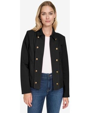 Nautica Jeans Open-front Captain's Jacket - Black