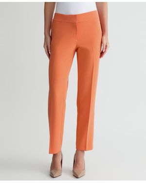 Kasper Stretch Crepe Slim Leg Pant - Green