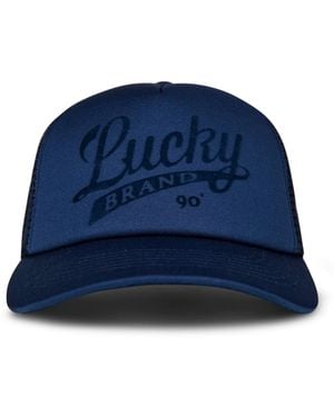 Lucky Brand Print Trucker Cap - Blue