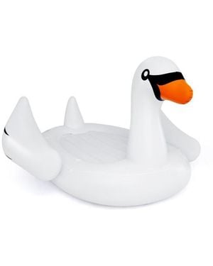 Hongge Giant Inflatable Swan Floating Island 4-person Pool Float - Black