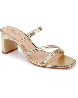 Badgley Mischka Zazie Slip-on Dress Sandals - Natural