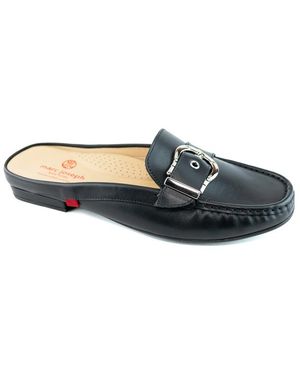 Marc Joseph New York Slip On Barbara St Buckle Mule - Black