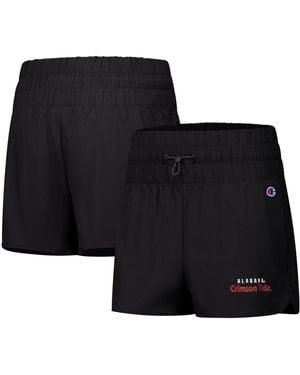 Champion Alabama Crimson Tide Tailgate Her Woven Shorts - Black
