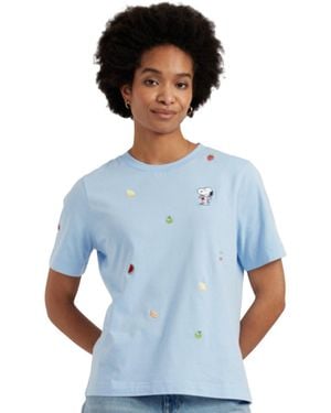 Chinti & Parker Chinti And Parker Cotton Snoopy Fruit T-shirt - Blue