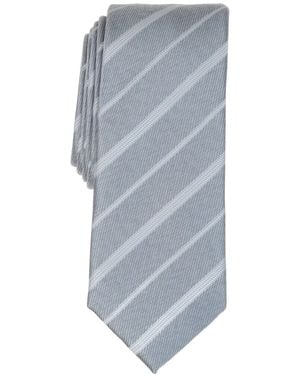 Alfani Braden Stripe Tie - Gray