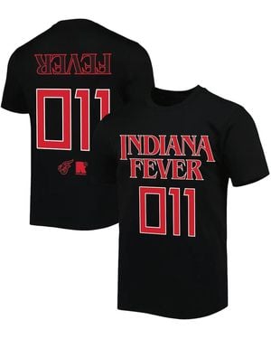 round21 And Indiana Fever Stranger Things Premium Relaxed T-shirt - Black