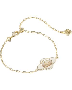 Kendra Scott 14k Gold-plated Abbie Medallion Delicate Chain Bracelet - Metallic