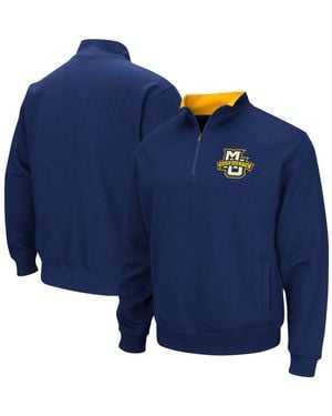 Colosseum Athletics Marquette Golden Eagles Tortugas Logo Quarter-zip Jacket - Blue