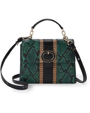 Brahmin Small Hallie Satchel Bag - Green