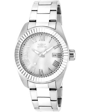 INVICTA WATCH Angel Quartz 3 Hand Dial Stainless Steel Bracelet Watch - Gray