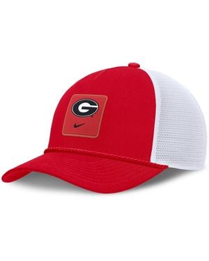 Nike And Red Georgia Bulldogs 2026 On-field Gameday Rope Trucker Adjustable Hat