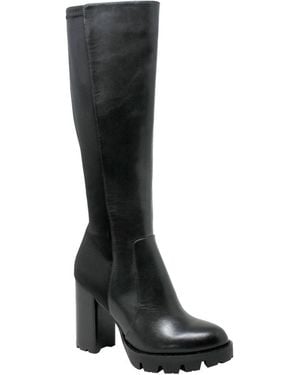 Charles David Gala Chunky High Heel Tall Boot - Black