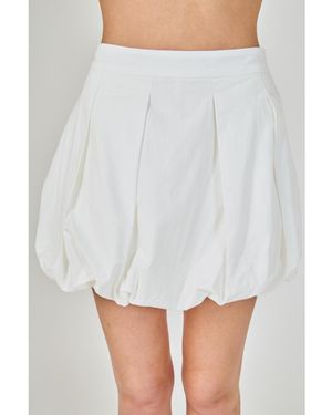 Endless Rose Balloon Skort - White
