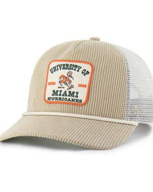 '47 And Miami Hurricanes Cordlandia Hitch Adjustable Hat - Metallic