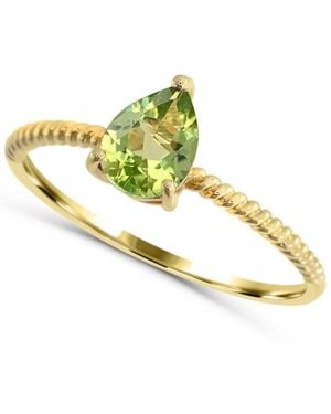 Macy's Solitaire Stackable Peridot Ring (5/8 Ct. T.w. - Metallic