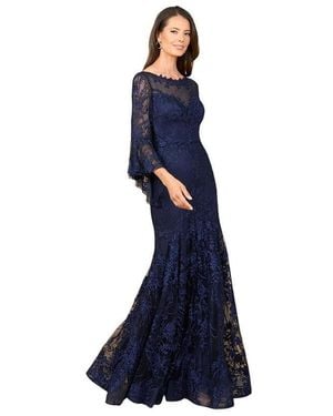 Lara Illusion Neck - Blue