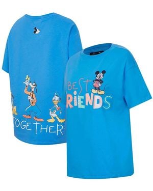 FREEZE MAX Mickey Friends Always Together Boyfriend T-shirt - Blue