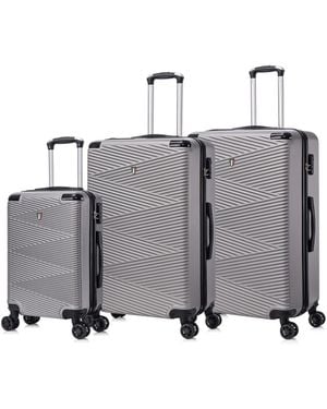 TUCCI Italy Avenza 3-pc. Hardside luggage Set - Gray