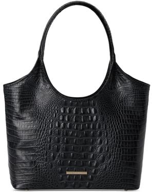 Brahmin Melora Alden Road Large Leather Tote - Black