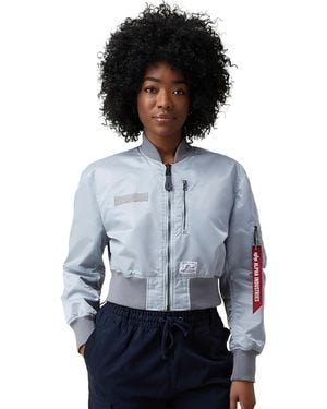 Alpha Industries L-2b Cropped Gen Ii Flight Jacket W - Gray