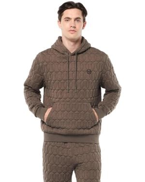 Sergio Tacchini Aversa Quilted Hoodie - Brown