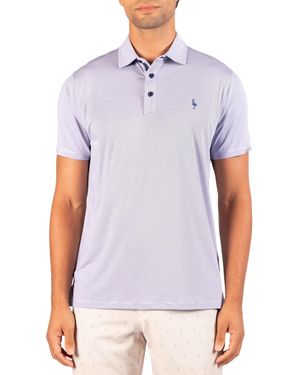 Tailorbyrd Mini Stripe Performance Polo - Blue
