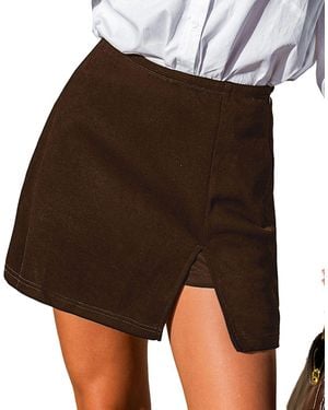 CUPSHE Flirty By Nature Skort - Brown