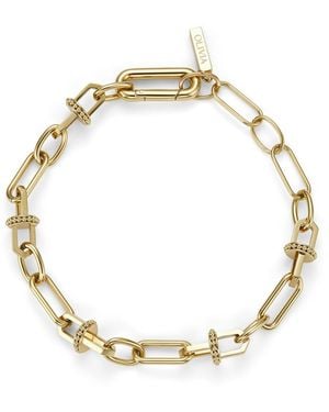 Olivia Burton Mini Anchor Link -tone Stainless Steel Bracelet - Metallic