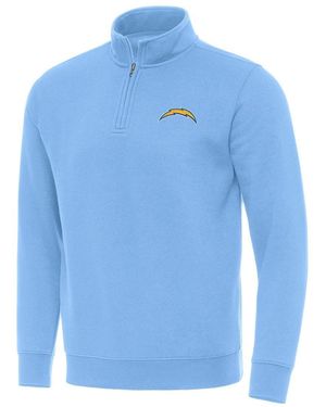 Antigua Los Angeles Chargers Victory Quarter-zip Pullover Top - Blue