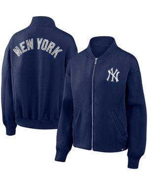 Fanatics New York Yankees Oversized Rage Against Full-zip Jacket - Blue