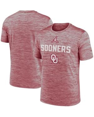 Nike Oklahoma Sooners Campus Slant Velocity Performance T-shirt - Pink
