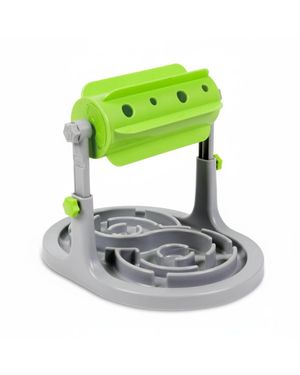 Aronkl Interactive Dog And Cat Food Puzzle Slow Feeder Iq Sneaker Adjustable Height For Small Medium Pets - Green