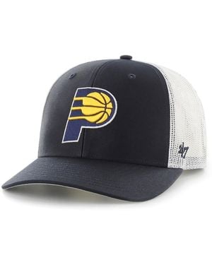 '47 Indiana Pacers Primary Logo Trucker Adjustable Hat - Blue