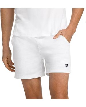 Wilson Volley 6 Inch Tennis Shorts - White